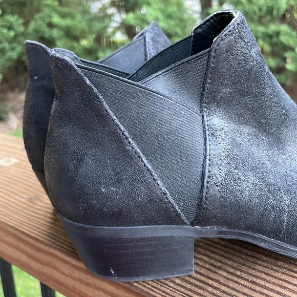Lucky Brand Black Baqira Suede Ankle Bootie - Picture 7 of 7